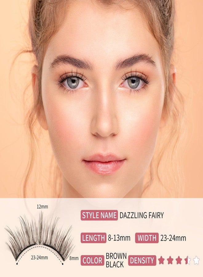 MLEN DIARY Magnetic Eyelashes, Reusable Dual Magnetic Lashes without Eyeliner, Natural Look Magnetic Eyelashes with Applicator, Soft Magnets False Eyelashes, Easy to Wear, No Glue & No Makeup Remover - Image 4