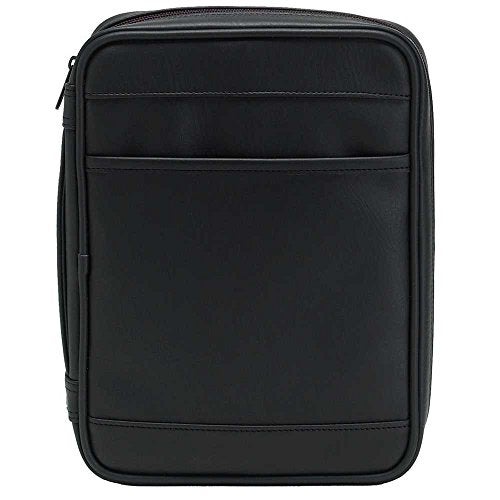 Dicksons Black Outer Pocket Leather Like Vinyl Bible Cover Case with Handle X-Large - Image 1