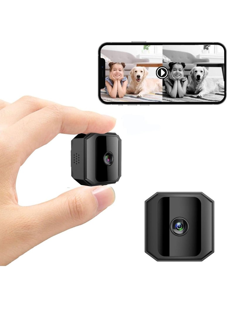 Mini Surveillance Camera 1080P, Portable Small HD Nanny Cam with Night Vision and Motion Detection, Indoor Security Camera with 360° Adjustable Stand, Covert Security Camera for Home (2024 Version) - Image 1