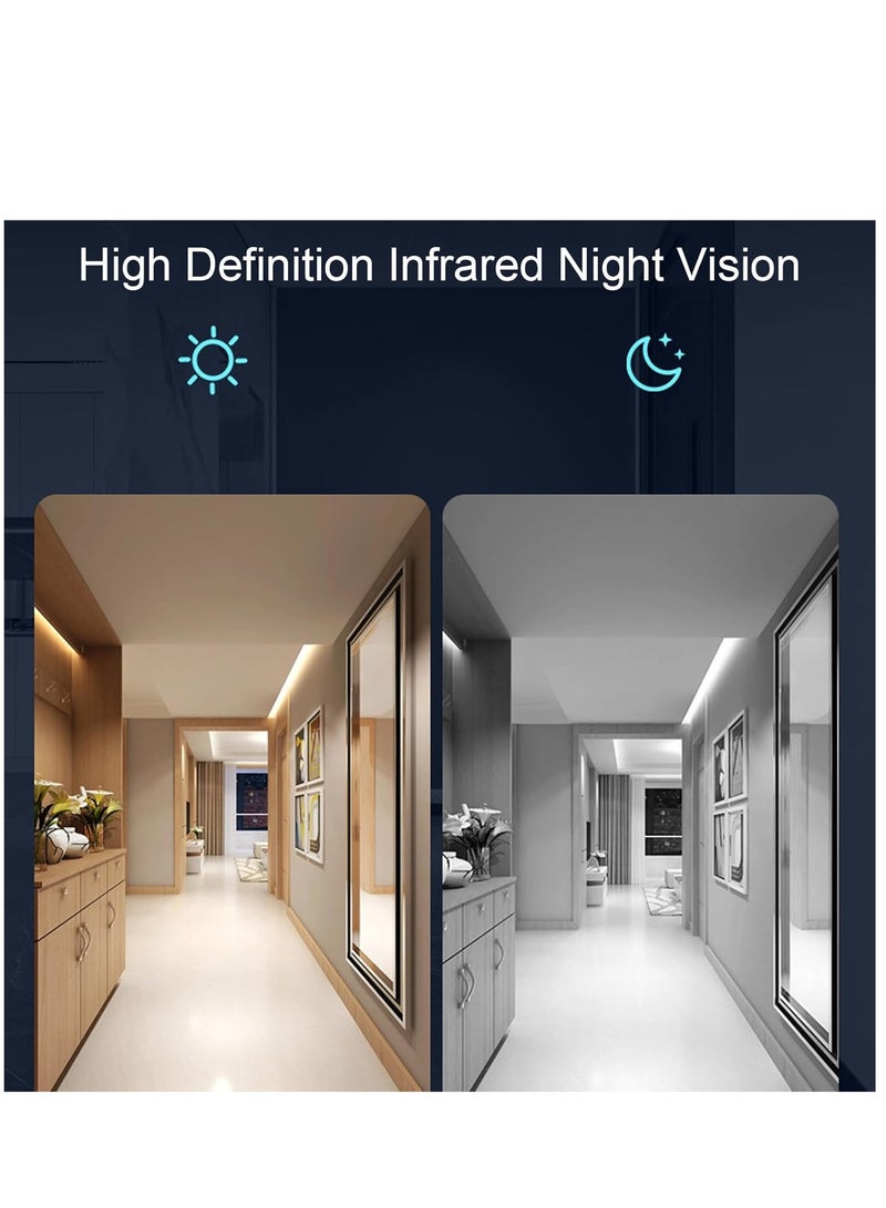 Mini Surveillance Camera 1080P, Portable Small HD Nanny Cam with Night Vision and Motion Detection, Indoor Security Camera with 360° Adjustable Stand, Covert Security Camera for Home (2024 Version) - Image 2
