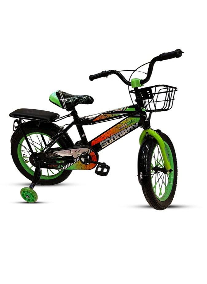 Good Boy Children's Sports Bike with Basket and Training Wheels 