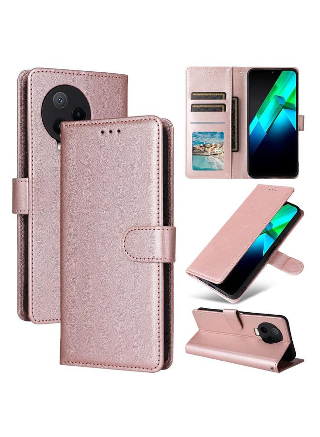 اس-توب جراب لهاتف Infinix Note 12 2023، جراب هاتف جلدي متعدد الوظائف قابل للطي أفقيًا مع ثلاث فتحات للبطاقات - Image 1