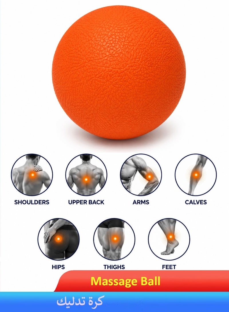 QUTOOB Deep Tissue Massage Ball | Lacrosse Massage Ball | Trigger Point Therapy Ball | Back Relief, Foot Massage & Muscle Recovery - Image 1