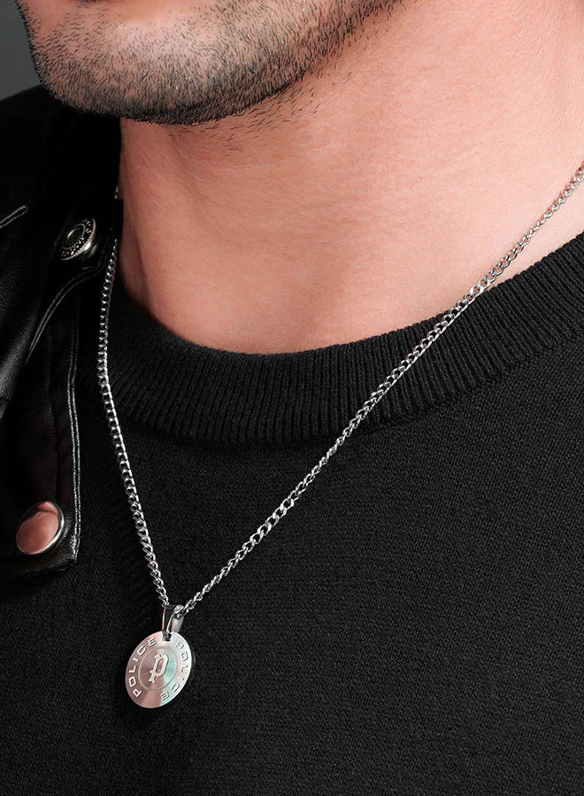 Police  Pontevedra Li Brushed Stainless Steel Gents Necklace PEAGN0009601 for Men | Best Price UAE