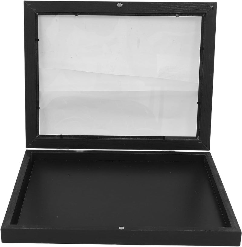 Jersey Display Frame Case 11x14 Black Wooden Sports Shirt Shadow Box for Football Soccer Basketball Memorabilia Collecting - Image 1