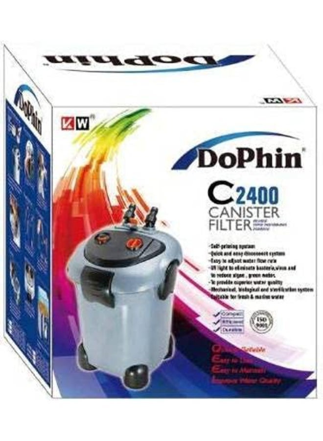 منطقة كيلووات فلتر KW Zone Dolphin Canister Filter [FDC2400, 3000 لتر/ساعة، مع الأشعة فوق البنفسجية] - Image 2