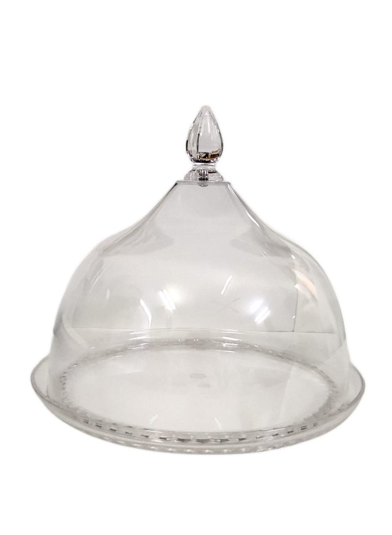 Rema Acrylic Dessert Serving Tray with Clear Lid - Image 2