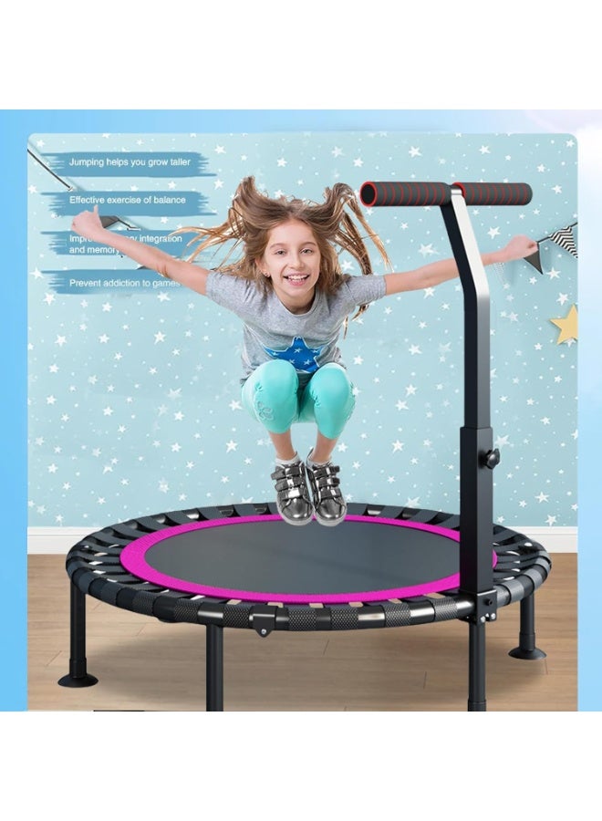 هالامين الترامبولين ، تي على شكل رغوة قابل للتعديل مقبض ، مستقرة وهادئة ترتد الرياضة ، داخلي ترتد الرياضة الترامبولين ممارسة الجسم واللياقة البدنية ، ومناسبة للكبار والأطفال - Image 4