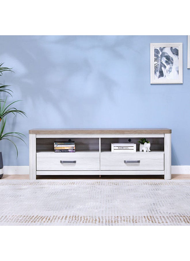 DANUBE HOME Olivos TV Cabinet For Up To 75 Inches TV With Storage Entertainment Modern Design Wall Unit Furniture Wooden TV Stand For Living Room Bedroom TV Unit Rack L160xW40xH56cmMulti Color  - Image 1