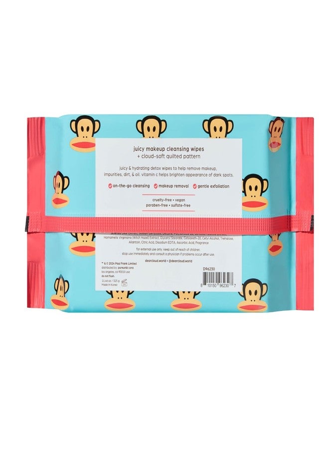 dearcloud مناديل تنظيف المكياج من دياركلاود بول فرانك - مناديل مزيلة للمكياج بفيتامين C (60 قطعة) - Image 5