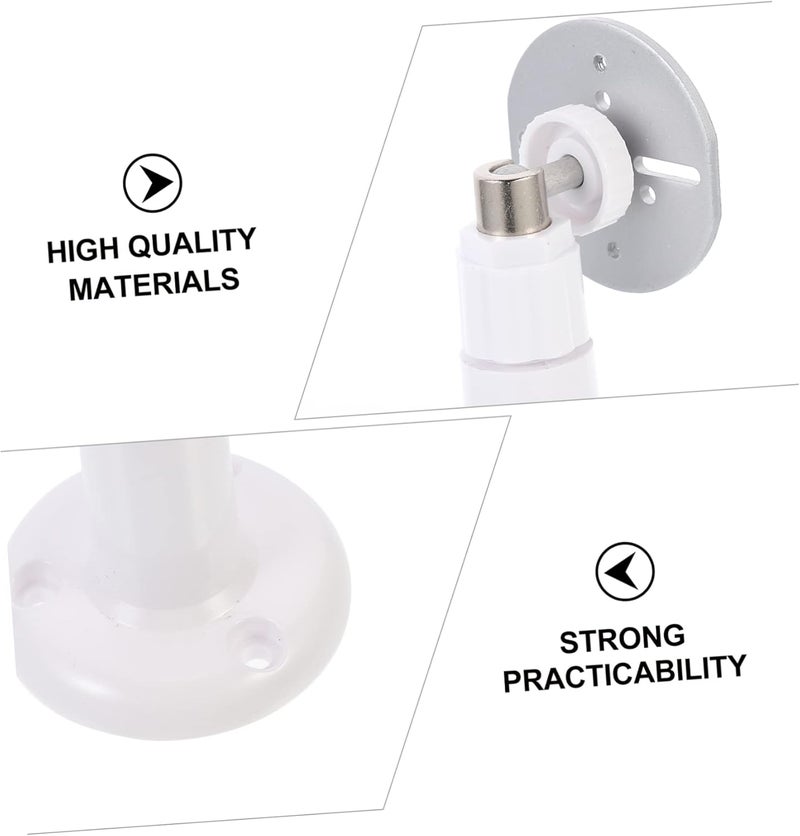 POPETPOP 2pcs Wall Bracket Security Outdoor Indoor Security Wall Mount Brackets Monitor Mount Mounts Outdoor Tilt Adjustable Blink Support Key Angle White - Image 4