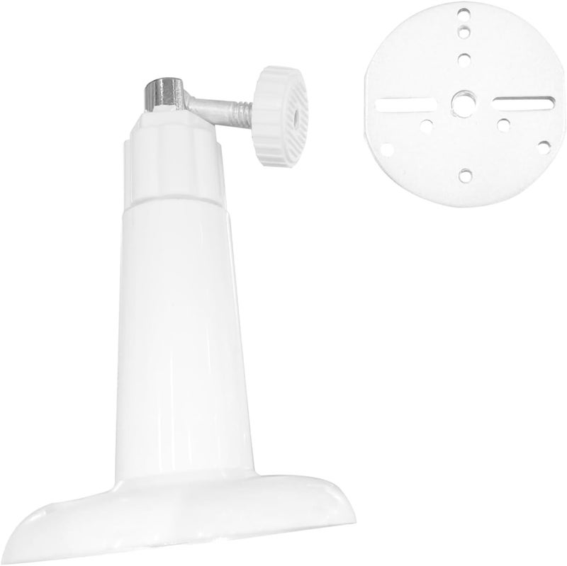 POPETPOP 2pcs Wall Bracket Security Outdoor Indoor Security Wall Mount Brackets Monitor Mount Mounts Outdoor Tilt Adjustable Blink Support Key Angle White - Image 1