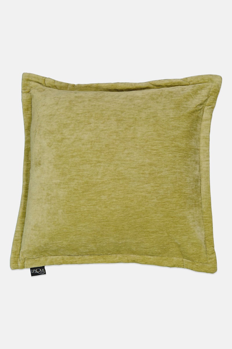 Unique Living Square Textured Removable Cover Cushion, Green  - Image 1