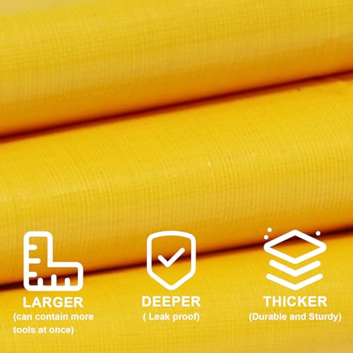Azureblue 30" X 30" Large Plant Repotting Mat for Indoor Plants Potting Soil, Foldable Waterproof Plant Repotting/Potting Tray, Portable Potting Mat Gardening Tray for House Plants (Medium 30 X 30" (Orange)) - Image 3