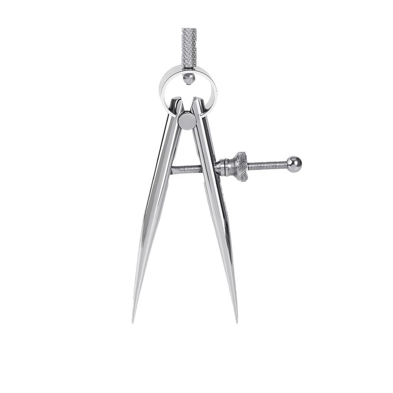 WUTA Spring Wing Divider 304 Stainless Steel Precision Scriber Caliper Tool Metal Dividers Adjustable Spacing Compass High Polished Round Leg for Drawing Circles, Leather Craft, Jewelry Design (Small) - Image 1
