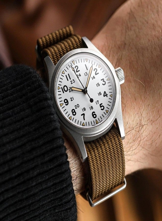 WatchGecko Ridge Military Nylon Watch Strap - 18mm, 19mm, 20mm, 21mm, 22mm, 24mm, 24mm, Nylon, No Gemstone - Image 5