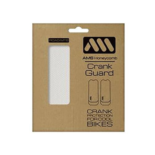 All Mountain Style Bike Crank Guard - Transparent Protective Honeycomb PVC Cover for Mountain and Road Bike Crank Arms, Easy Install - Image 1