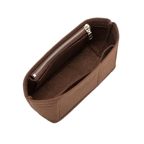 Doxo Purse Organizer Insert for Longchamp Mini/XS Handbags/Neverfull BB,Keeps Le pliage Mini Bags Neat And Shaped (XS/BB,Brown) - Image 1