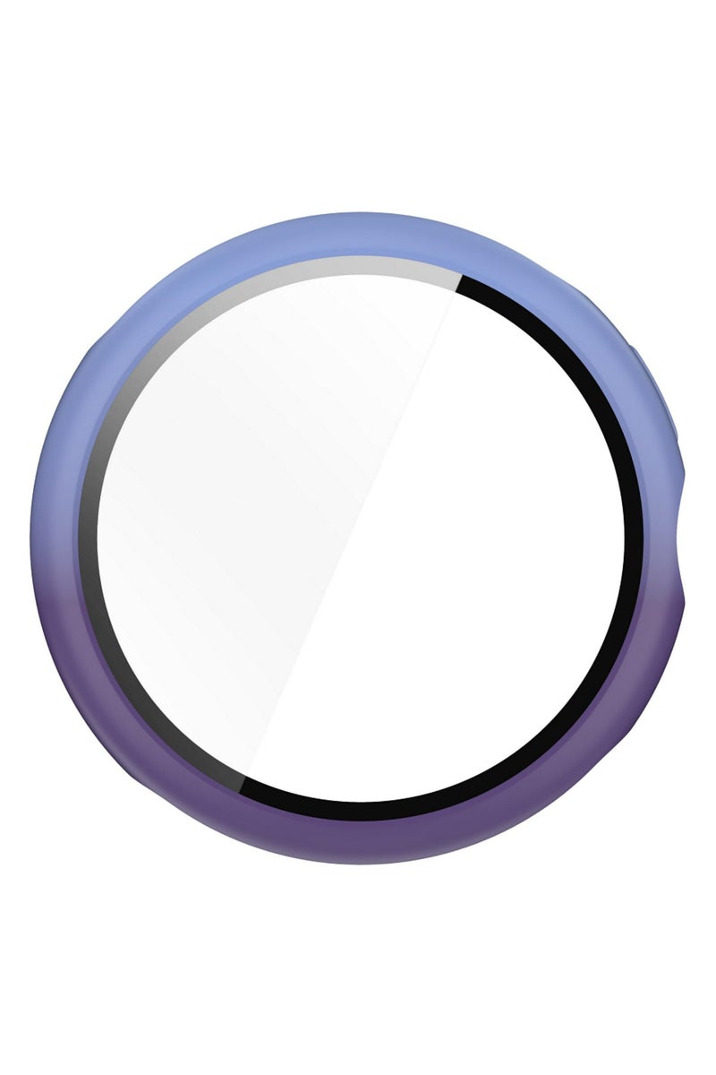 1pcs PC+tempered glass case For Google Pixel Watch 3 High definition high penetration Screen protector Smart watches accessories 45mm Blue Purple - Image 4