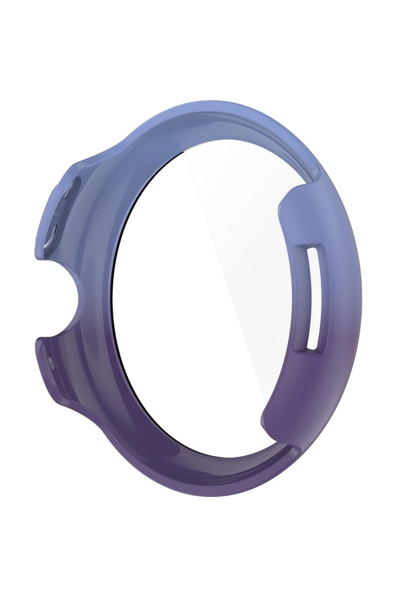 1pcs PC+tempered glass case For Google Pixel Watch 3 High definition high penetration Screen protector Smart watches accessories 45mm Blue Purple - Image 5