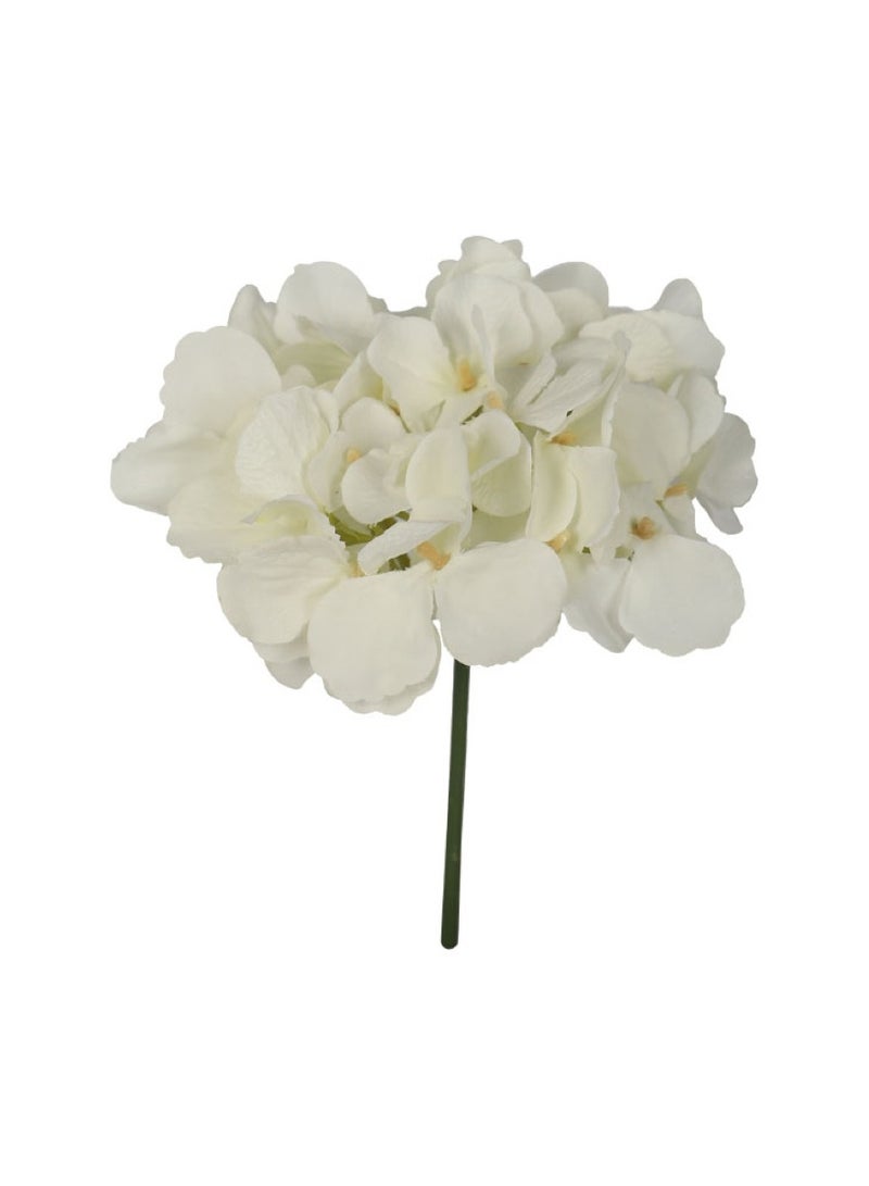 Huitich Single Head Artificial Hydrangea Silk Flower for Effortless Beauty White  - Image 1