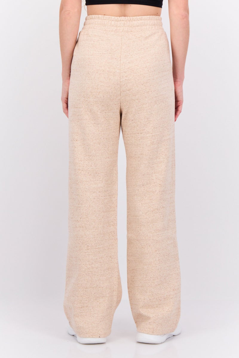 Champion Women Sportswear Fit Drawstring Outdoor Sweatpants, Beige  - Image 3