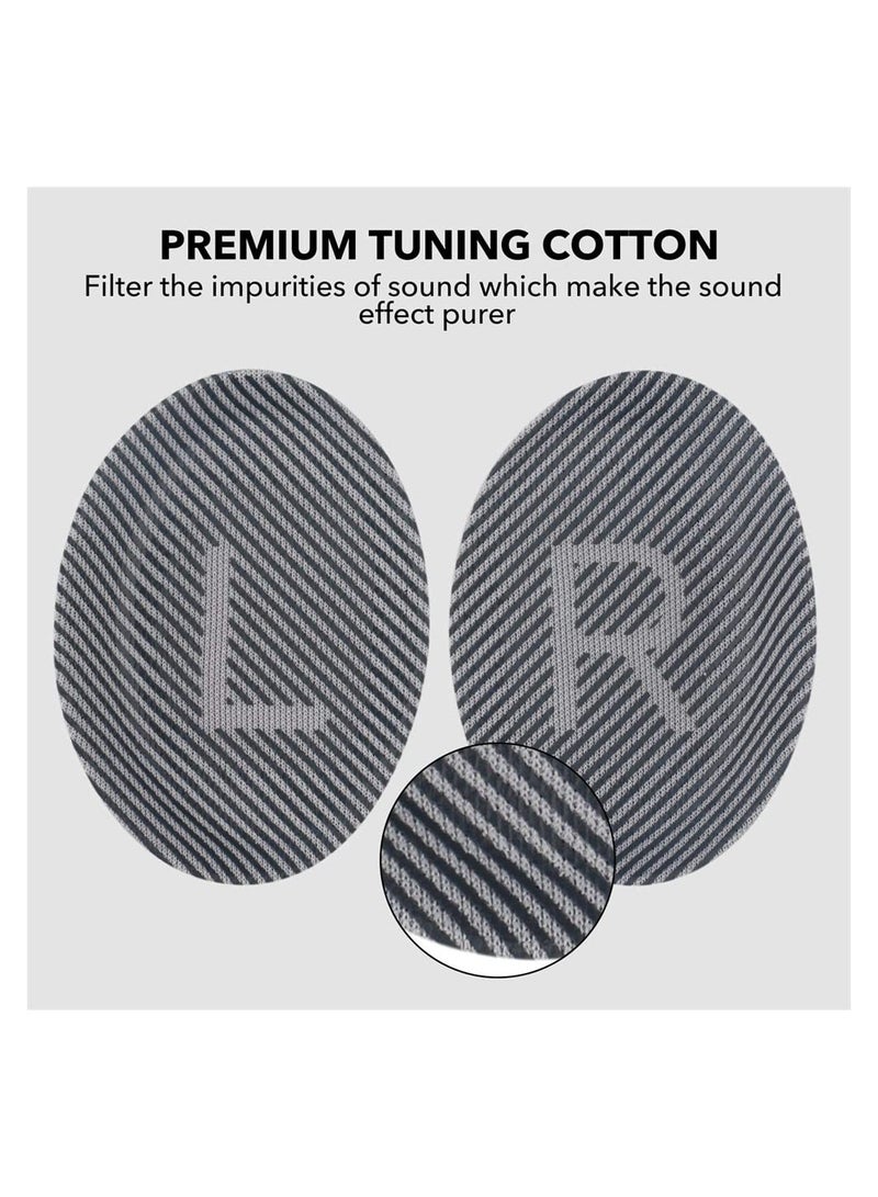 KASTWAVE Cushions Bose Replacement Ear Pads Kit, Professional Replacement Earpads Cushions for QC35, QC35ii Headphones, Ear Pads with Softer Leather, Noise Isolation Foam, Added Thickness (Silver) - Image 5