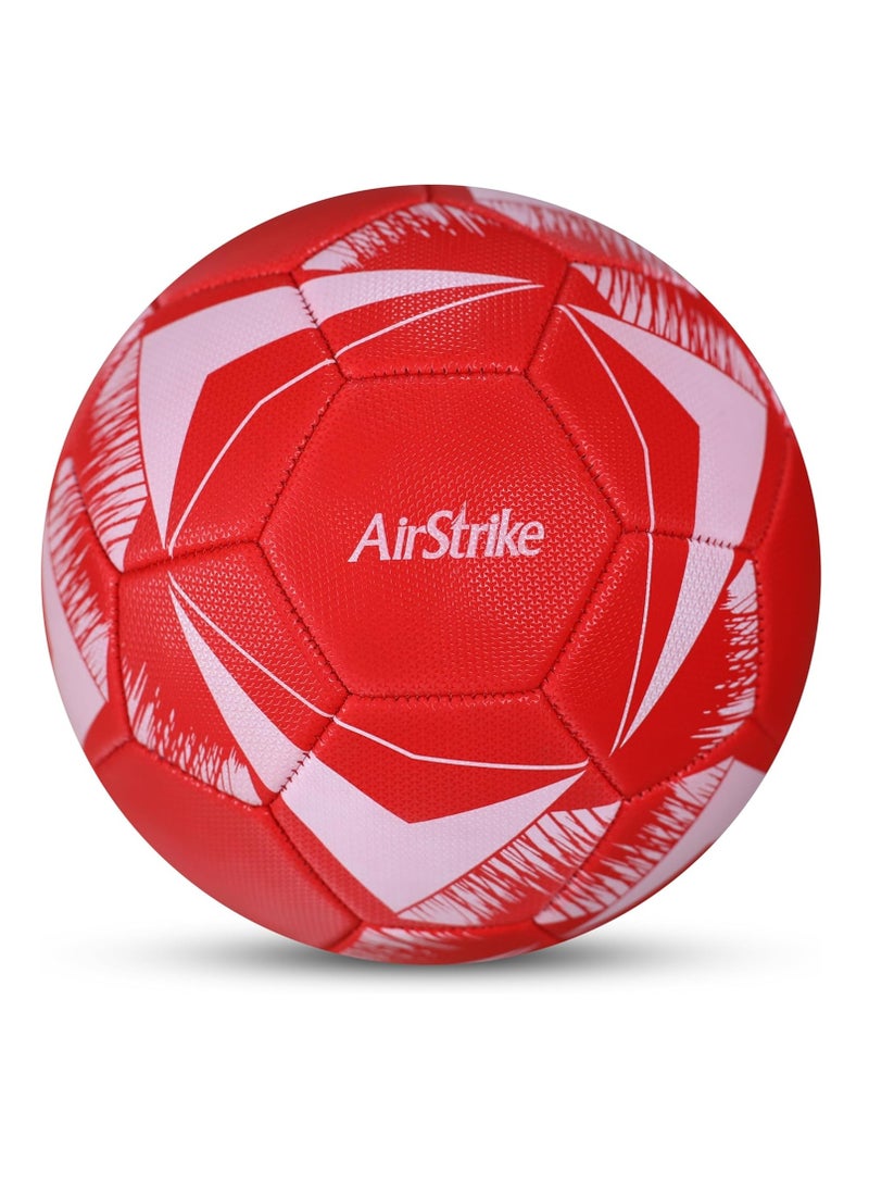 نيفيا كرة قدم إير سترايك | مقاس ٥ | مخيطة برغوة PVC | ٣٢ لوحة | كرة لعب هواية | كرة قدم | قلب مثانة بوتيل - Image 2