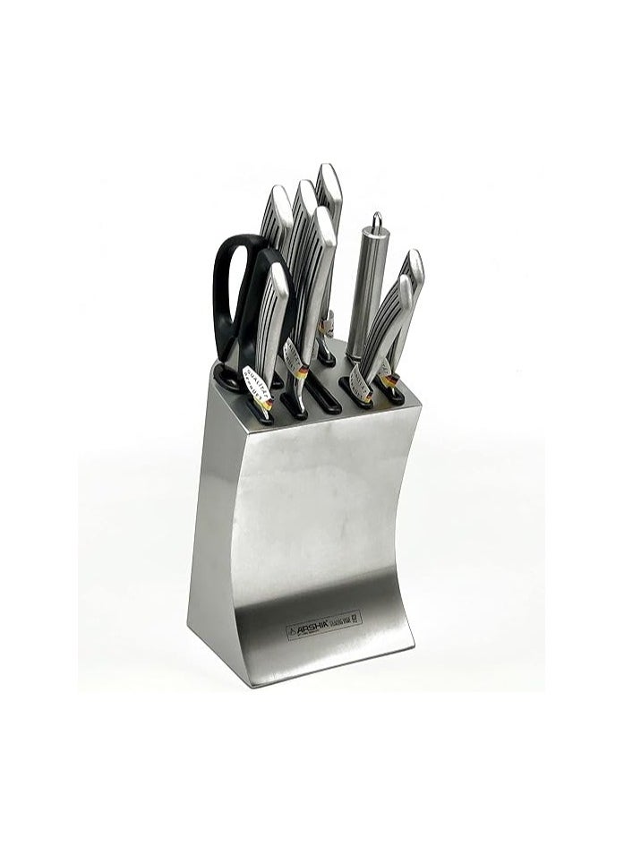 Knife set, 10 pieces, German steel, Arshia, K106-1556 - pzsku/ZB1E1214192E387CC0F2AZ/45/_/1721547928/ff527f02-6434-4ab2-a3ae-f9ca33a575cb
