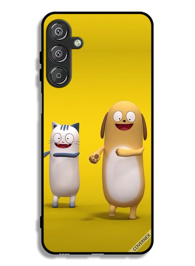 Covernex Samsung Galaxy F36 Protective Case Cover Cat Dog Story - Image 1