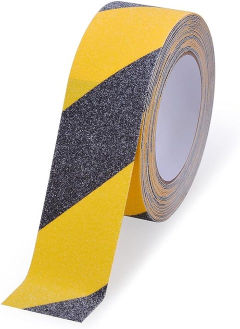 Anti Slip Safety Tape, Waterproof, Self Adhesive, Frosted, Anti Slip Tape for Indoor and Outdoor Stair Steps, Smooth Floors, 2" X 16.4' ( Yellow )