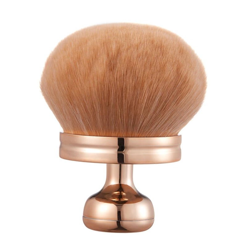 COSHINE Extra Large Rose Gold Self Tanning Blend Brush, 3 Inch Width Professional Kabuki Powder, Foundation, Blusher, Bronzer, Self-tanner Face and Body Brush - Image 1