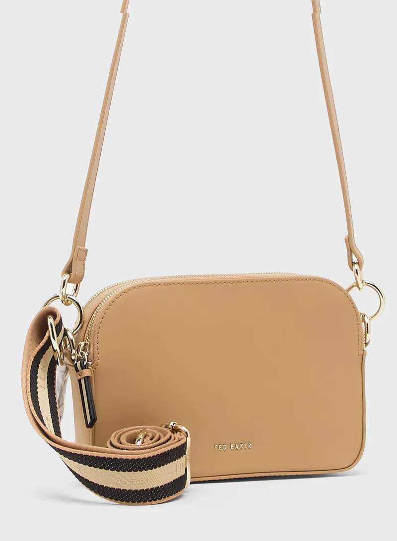 Ted Baker Darcelo Branded Webbing Leather Camera Bag