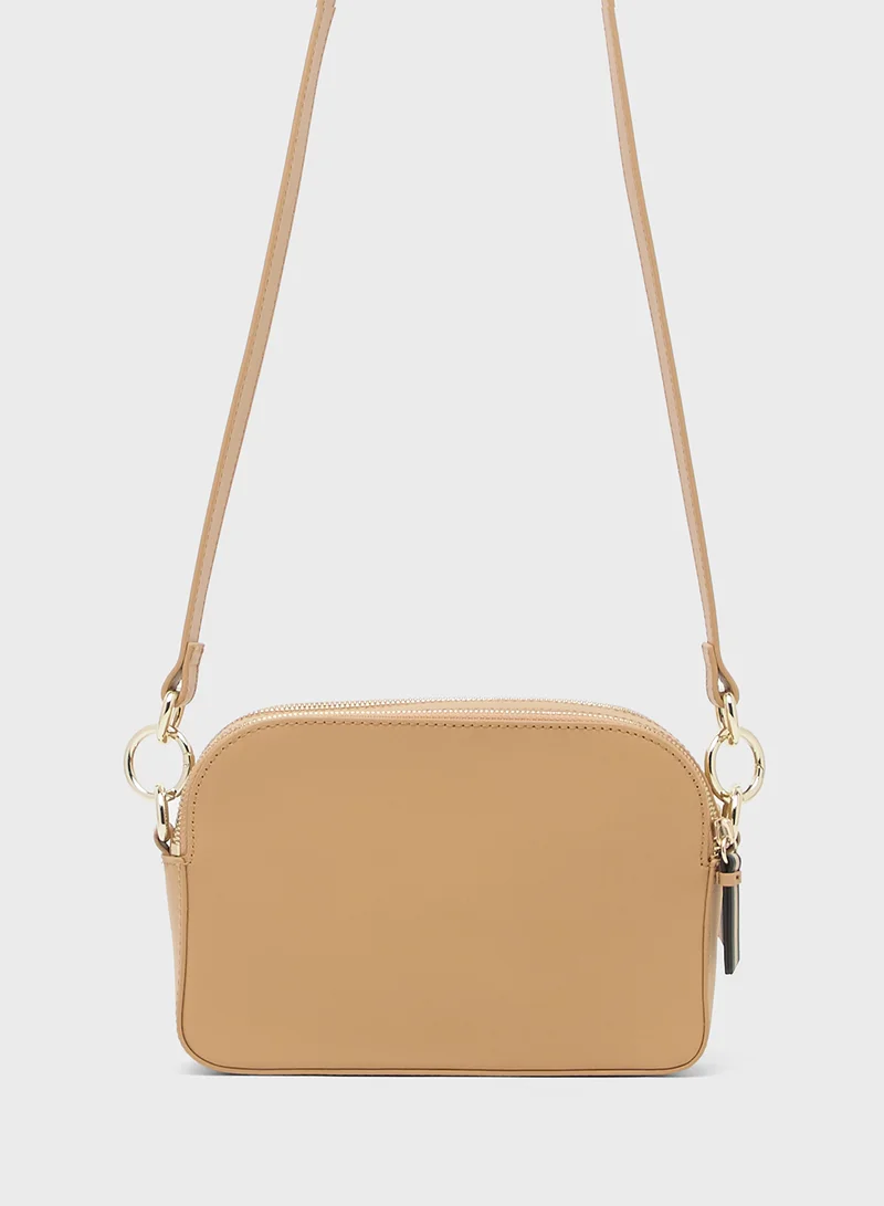 Ted Baker Darcelo Branded Webbing Leather Camera Bag