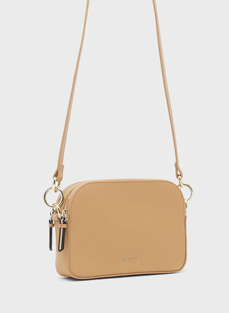 Ted Baker Darcelo Branded Webbing Leather Camera Bag