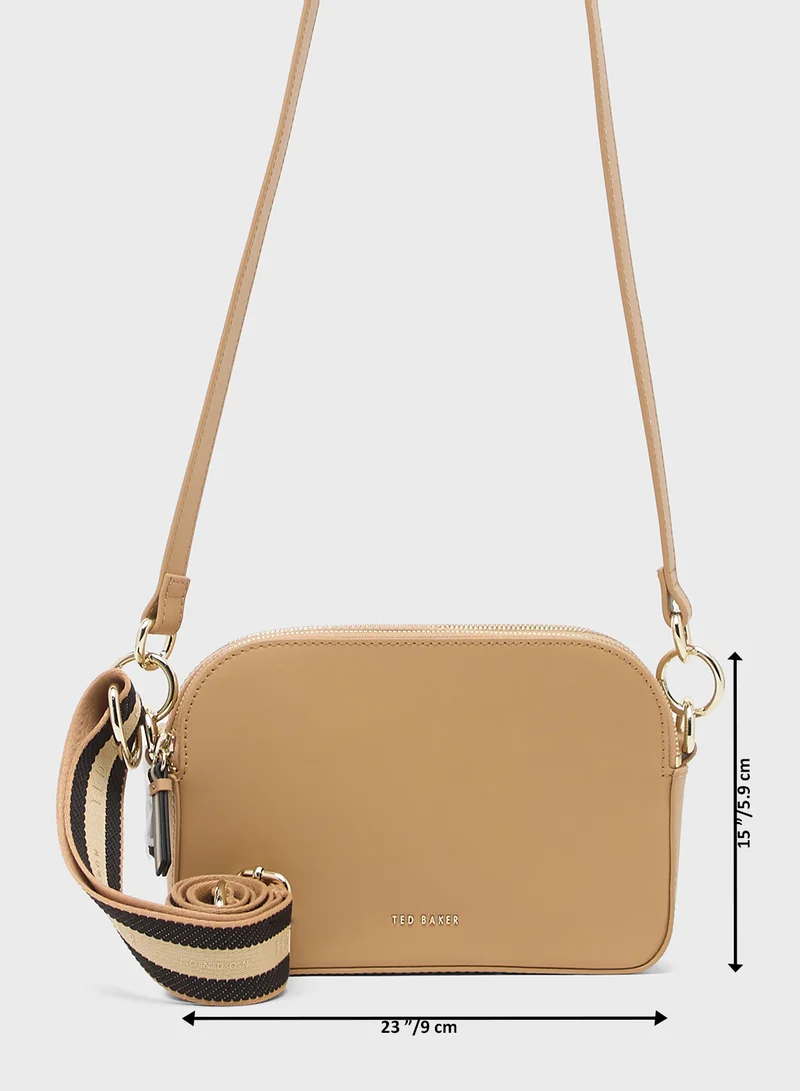 Ted Baker Darcelo Branded Webbing Leather Camera Bag
