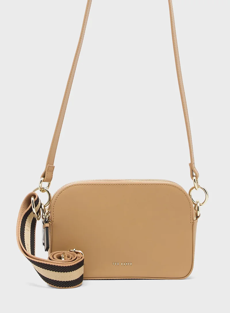 Ted Baker Darcelo Branded Webbing Leather Camera Bag