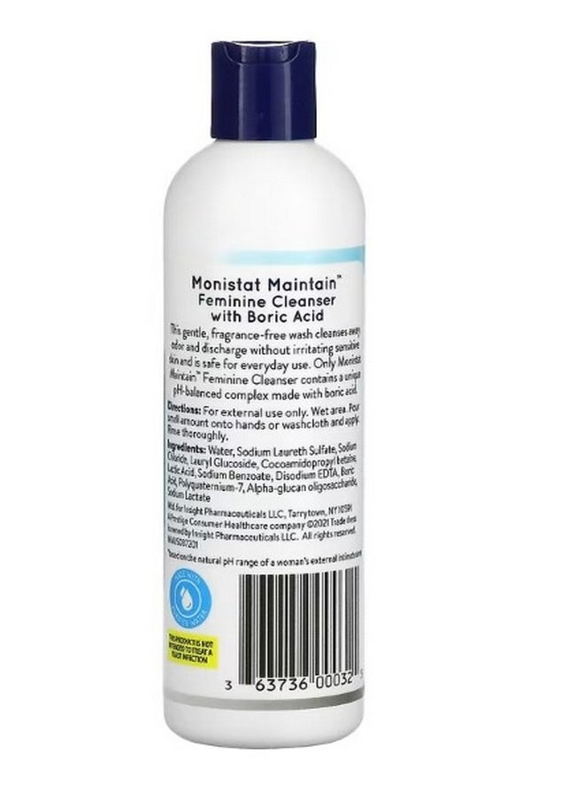 Monistat Feminine Cleanser with Boric Acid Fragrance Free 10 fl oz 296 ml  - Image 2