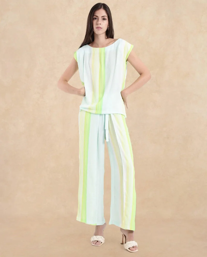 Rareism Women's Abstract Print Flowy Sleeveless Top