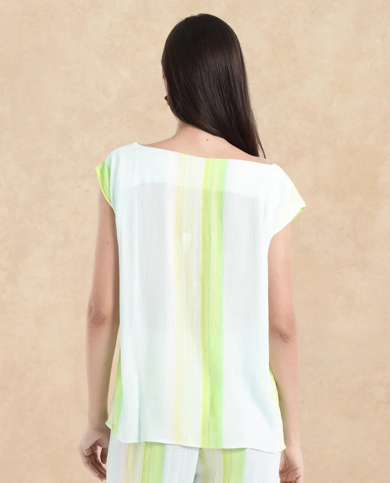 Rareism Women's Abstract Print Flowy Sleeveless Top