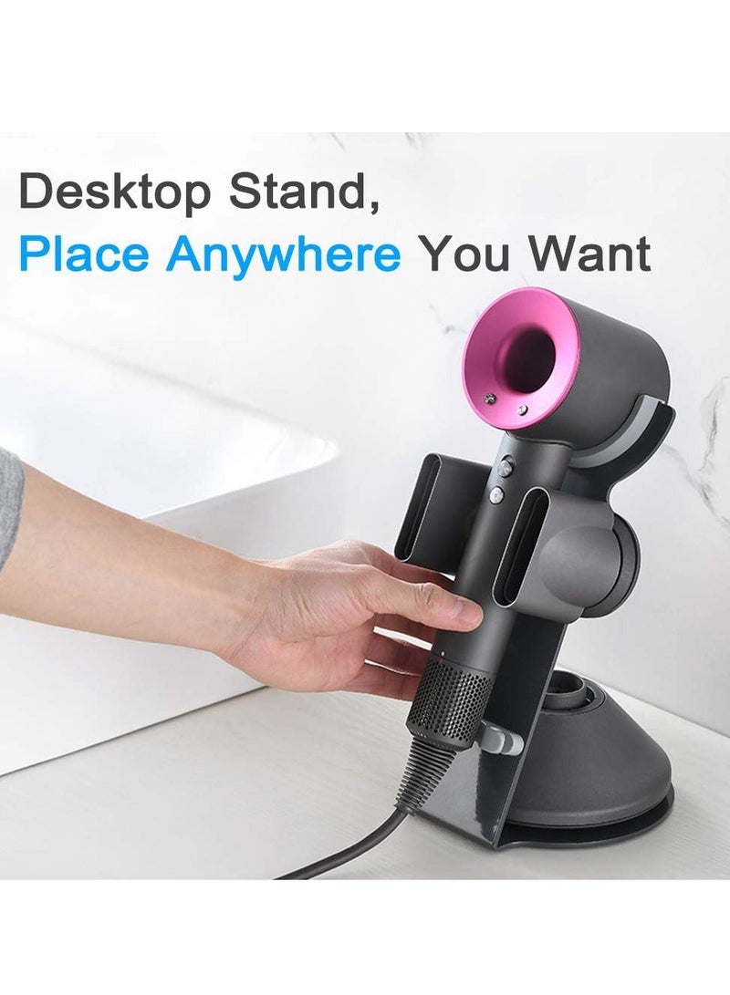 general Hair Dryer Holder for Dyson Supersonic Hair Dryer Holder for Dyson Supersonic Magnetic Stand Holder with Power Plug Cable Organizer Bracket Bathroom Organizer for Dyson Supersonic Hair Dryer - Image 4