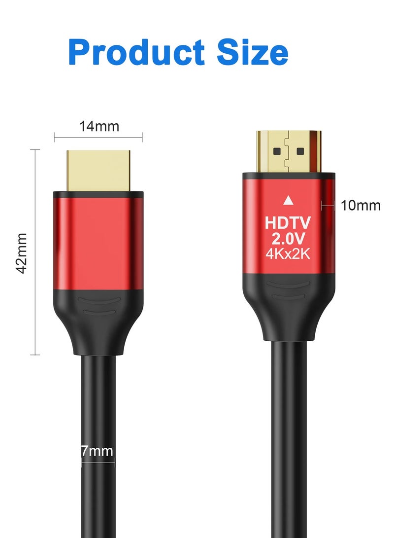 Log Electronics LOG HDMI 8K Cable 1.5M - HDTV Premium 2.0 - 24K Gold Plated Connector, Aluminum-Alloy High Speed Compatible With All HDMI-Enabled Devices - Image 5