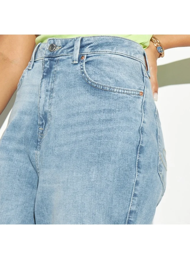 Lee Cooper Lee Cooper Flare Leg Jeans with Slits and Pockets