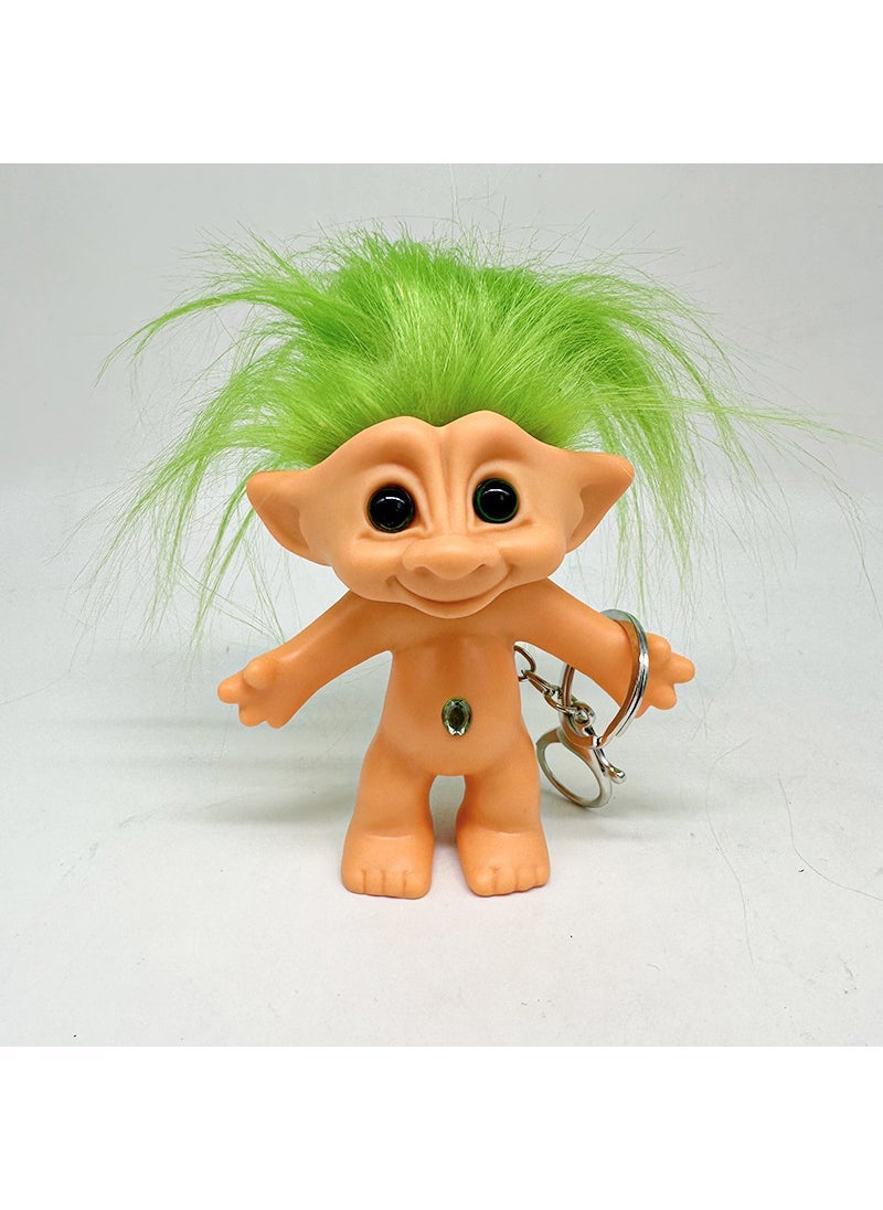 Arabest - Vintage Troll Dolls 10cm Long Hair Purple - Image 1