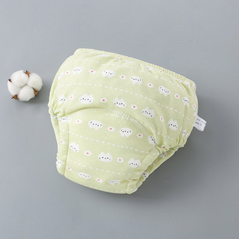 Baby Training Pants 6-Layer Washable Cloth Diaper Cat Line