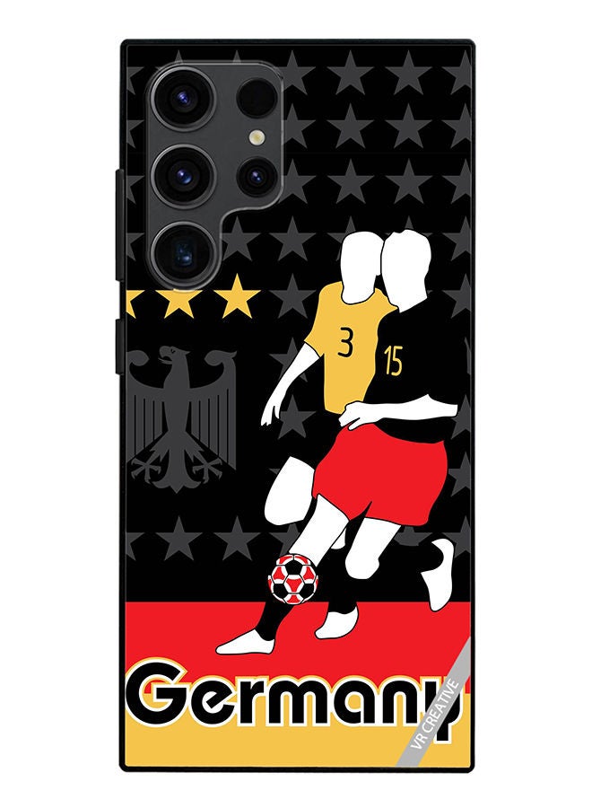 VR CREATIVE Protective Case Cover For Samsung Galaxy S23 Ultra 5G Germany Football Soccer Players Design Multicolour - Image 1