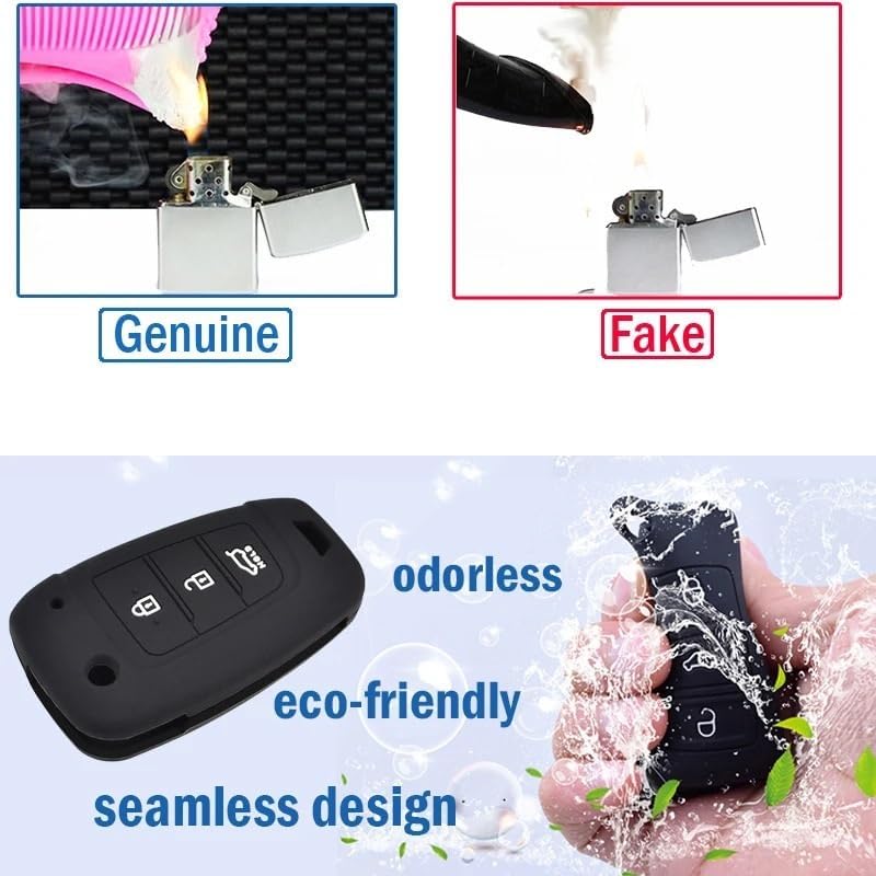 QASULER 3 Buttons Silicone Car Key Case for Nissan Models - Image 4