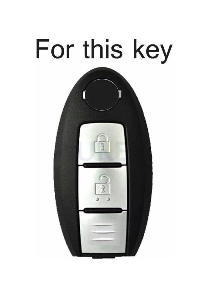 QASULER 3 Buttons Silicone Car Key Case for Nissan Models - Image 2