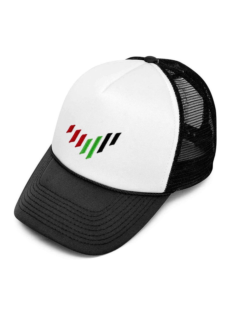 UAE Design Embroidery Adult Unisex Baseball Cap with Adjustable Plastic Snapbacks  - Image 1