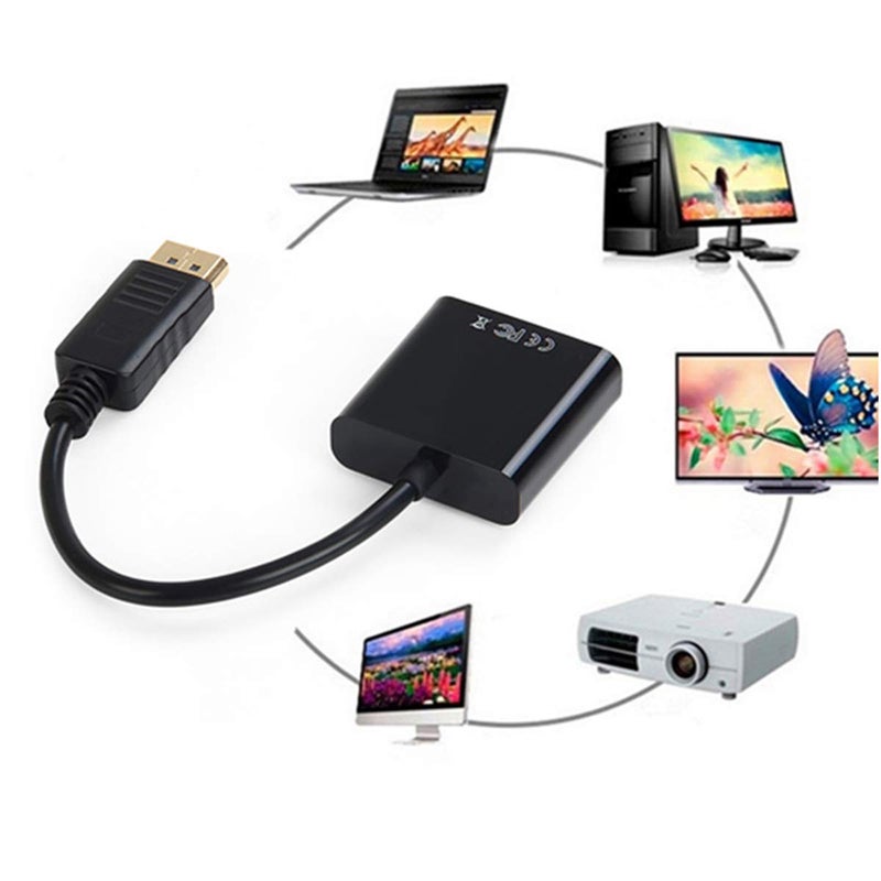 Chenyang محول DisplayPort إلى DVI، موصل DisplayPort ذكر مطلي بالذهب إلى DVI أنثى لمحول شاشة الكمبيوتر، سطح المكتب، اللابتوب، الشاشة، البروجيكتور - Image 5